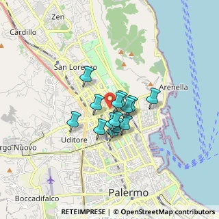 Mappa Via Generale A. di Giorgio, 90143 Palermo PA, Italia (1.13357)