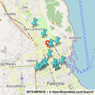 Mappa Via Generale A. di Giorgio, 90143 Palermo PA, Italia (1.89923)