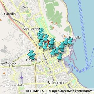 Mappa Via Generale A. di Giorgio, 90143 Palermo PA, Italia (1.216)