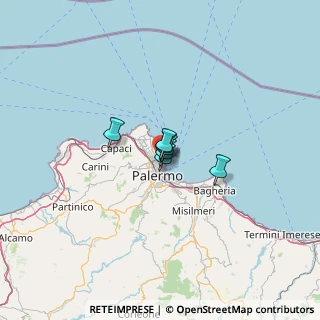 Mappa Via Ammiraglio Thaon di Revel, 90142 Palermo PA, Italia (27.35)