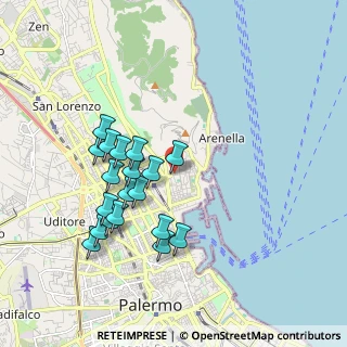 Mappa Via Ammiraglio Thaon di Revel, 90142 Palermo PA, Italia (1.97632)