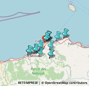 Mappa Via Trazzera Marina, 98071 Capo d'Orlando ME, Italia (9.395)