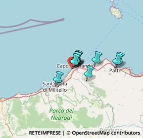Mappa Via Trazzera Marina, 98071 Capo d'Orlando ME, Italia (7.69091)