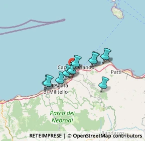 Mappa Via Trazzera Marina, 98071 Capo d'Orlando ME, Italia (10.32333)