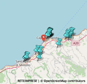 Mappa Via Trazzera Marina, 98071 Capo d'Orlando ME, Italia (6.308)