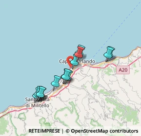 Mappa Via Trazzera Marina, 98071 Capo d'Orlando ME, Italia (7.28786)