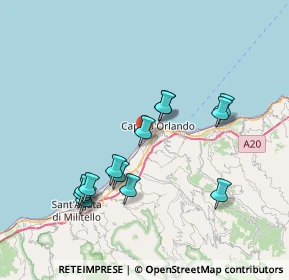 Mappa Via Trazzera Marina, 98071 Capo d'Orlando ME, Italia (7.99308)