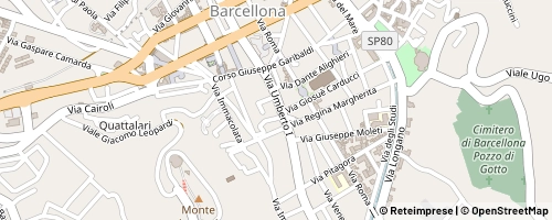 Mappa Barcellona Pozzo di Gotto
