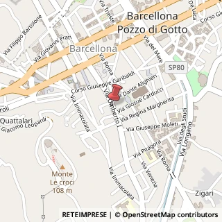 Mappa Via Umberto I, 183, 98051 Barcellona Pozzo di Gotto, Messina (Sicilia)