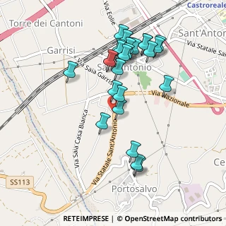 Mappa Via Statale San Antonio, 98051 Barcellona pozzo di Gotto ME, Italia (0.52077)