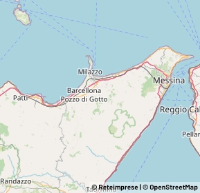 Mappa 98046 Santa Lucia Del Mela ME, Italia (9.7175)