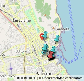 Mappa Via Salvatore Bono, 90143 Palermo PA, Italia (1.896)