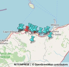 Mappa Contrada Acquarancio, 98066 Patti ME, Italia (9.44308)