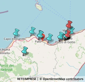 Mappa Contrada Acquarancio, 98066 Patti ME, Italia (16.3535)