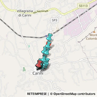 Mappa Via Modena, 90044 Carini PA, Italia (0.9425)