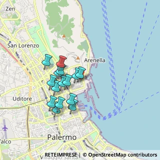 Mappa Via Enrico Fileti, 90142 Palermo PA, Italia (1.66867)