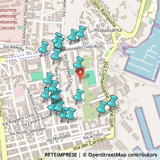 Mappa Via Enrico Fileti, 90142 Palermo PA, Italia (0.2805)