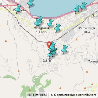 Mappa Via Sant'Anna, 90044 Carini PA, Italia (2.38462)