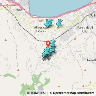 Mappa Via Sant'Anna, 90044 Carini PA, Italia (1.21167)