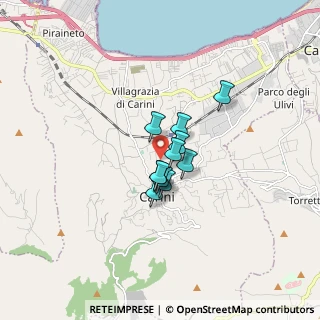 Mappa Via Sant'Anna, 90044 Carini PA, Italia (0.99727)