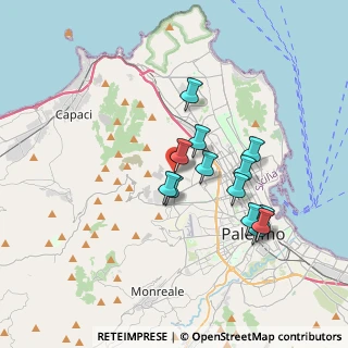 Mappa Via Parrini, 90135 Palermo PA, Italia (3.44)