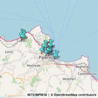 Mappa Via Don Orione, 90143 Palermo PA, Italia (5.02091)