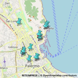Mappa Via Don Orione, 90143 Palermo PA, Italia (2.00923)