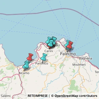 Mappa Via Donatello, 90044 Carini PA, Italia (10.29231)