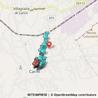 Mappa Via Donatello, 90044 Carini PA, Italia (0.9485)
