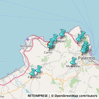 Mappa Via Salerno, 90044 Carini PA, Italia (9.33308)