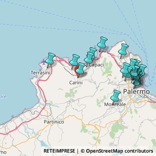 Mappa Via Salerno, 90044 Carini PA, Italia (10.48)