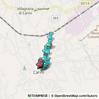 Mappa Via Savona, 90044 Carini PA, Italia (0.854)