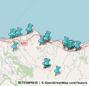 Mappa Via Giuseppe Mazzini, 98066 Patti ME, Italia (9.1035)