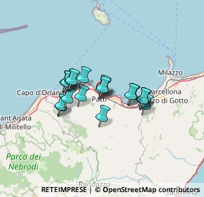 Mappa 98066 Patti ME, Italia (10.5445)
