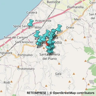 Mappa Via Torino, 98051 Barcellona Pozzo di Gotto ME, Italia (0.91632)