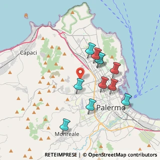 Mappa Via Emilia, 90145 Palermo PA, Italia (3.68545)