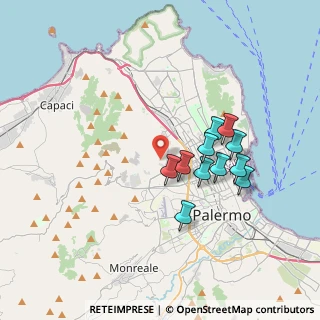 Mappa Via Emilia, 90145 Palermo PA, Italia (3.44727)