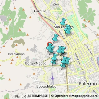 Mappa Via Emilia, 90145 Palermo PA, Italia (1.53786)