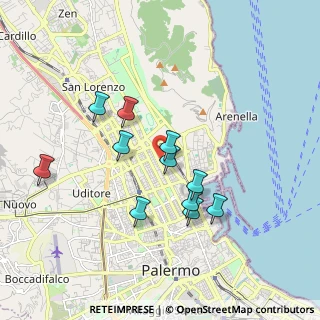 Mappa Via Giovan Battista Vaccarini, 90143 Palermo PA, Italia (1.80909)