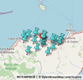 Mappa Via Roccone, 98066 Patti ME, Italia (9.8265)