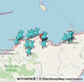 Mappa Via Roccone, 98066 Patti ME, Italia (13.84222)