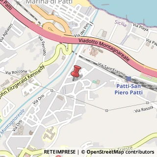 Mappa Via Fratelli Cervi, 5, 98066 Patti, Messina (Sicilia)