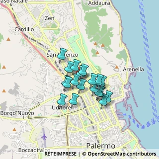 Mappa Via Trinacria, 90145 Palermo PA, Italia (1.24158)