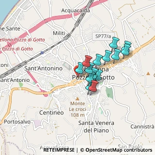 Mappa Via Ugo di Sant'Onofrio, 98051 Barcellona Pozzo di Gotto ME, Italia (0.73533)