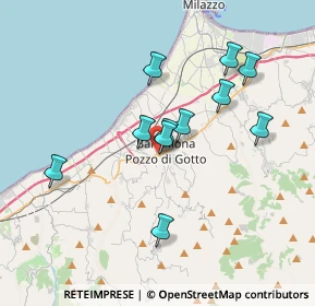 Mappa Via Ugo di Sant'Onofrio, 98051 Barcellona Pozzo di Gotto ME, Italia (3.51)