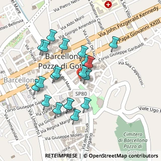 Mappa Via Giuseppe Garibaldi, 98051 Barcellona Pozzo di Gotto ME, Italia (0.2435)