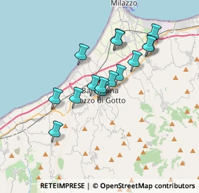 Mappa Via Tenente A. Genovese, 98051 Barcellona Pozzo di Gotto ME, Italia (3.23333)