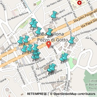 Mappa Via Tenente A. Genovese, 98051 Barcellona Pozzo di Gotto ME, Italia (0.2655)
