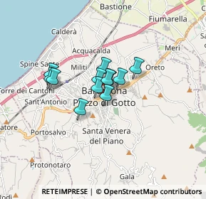 Mappa Via Tenente A. Genovese, 98051 Barcellona Pozzo di Gotto ME, Italia (1.11667)