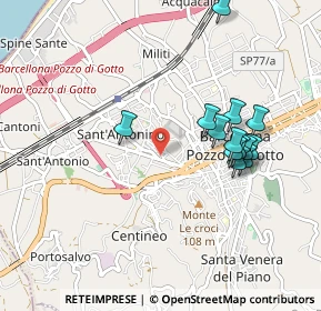 Mappa Via Vespri, 98051 Barcellona Pozzo di Gotto ME, Italia (1.02231)